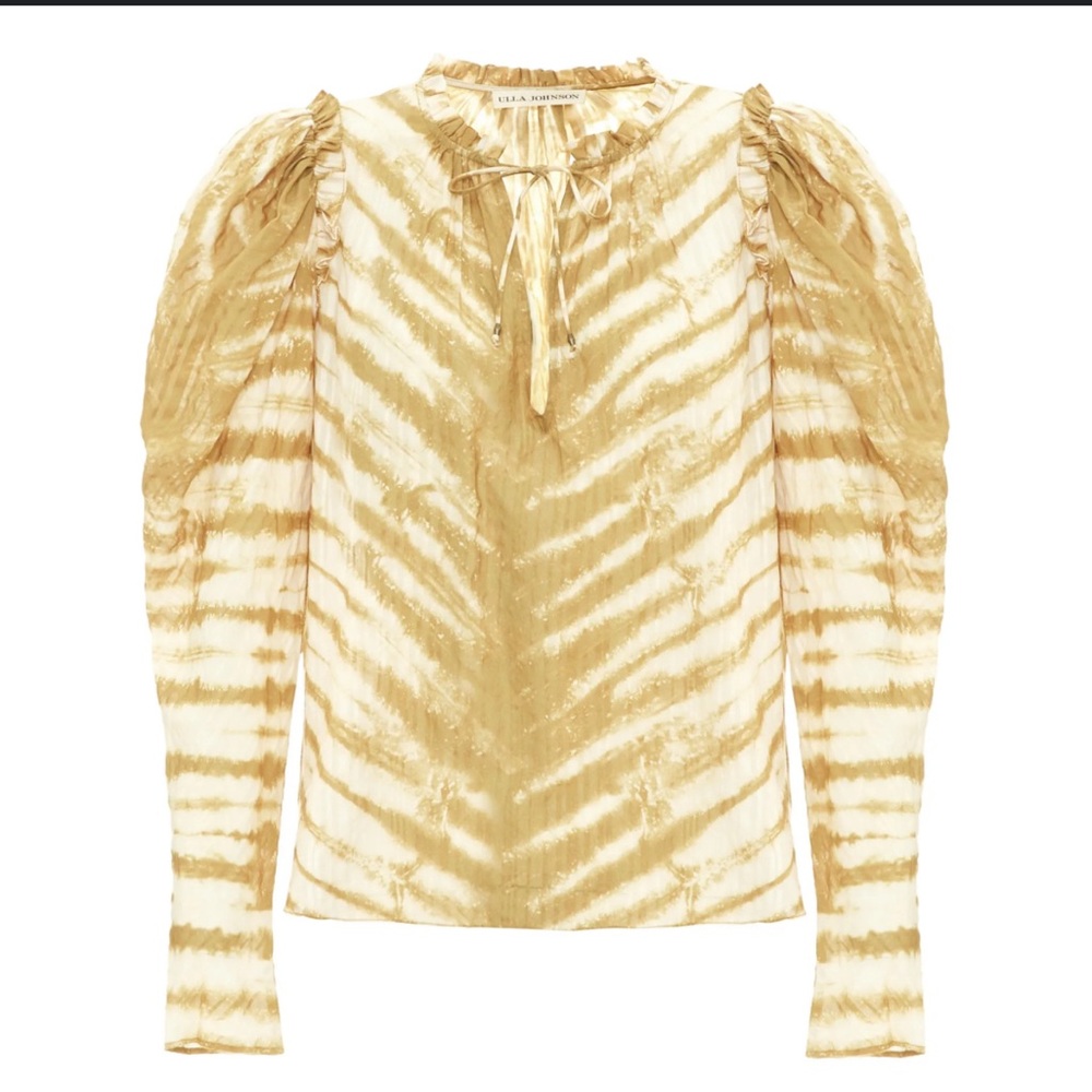 Ulla Johnson Madena Tiger Tie dye blouse